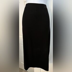 Eileen Fisher Black Pencil Midi Skirt for Cocktail